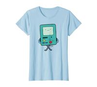 Adventure Time BMO Camiseta, Mujer, Azul Bebé, XL