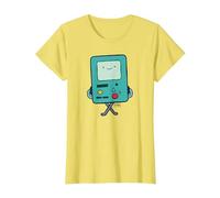 Adventure Time BMO Camiseta, Mujer, Limón, XS