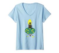 Adventure Time Lemongrab Tree Camiseta Cuello V