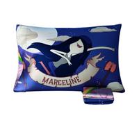 Adventure Time Marceline Princess Bubblegum Beauty - Funda de Almohada Reversible de satén Sedoso estándar de 50.8 x 76.2 cm, para Cabello y Piel (Producto Oficial) de Franco Collectibles