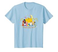 Adventure Time Outstretched Camiseta, Niños, Azul Bebé, 10 años
