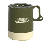 Adventure Travel Mug - Non-Slip Outdoor Cup with Lid | Large Capacity Coffee and Beverage Holder for Hiking, Backpacking, Fishing, Climbing, Sports, Car, Home, Office, School, Gym Trips