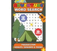 Adventure Word Search Puzzle Book: Word Searches with Easy to Read Print about Adventure, Camping, Wilderness and More | 6x9 inches, 110 pages | 50+ ... Gift for Vocations, Holidays and Free Times