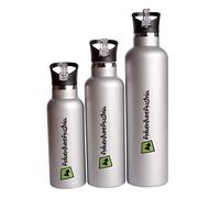 AdventureAustria - Botella isotérmica de acero inoxidable, botella deportiva con pajita integrada y cuello ancho, para guardar bebidas calientes y frías. Disponible en 550 ml, 750 ml y 1000 ml.