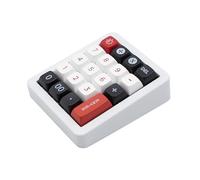 Adventurers K812 Teclado numérico mecánico con cable, teclado numérico RGB intercambiable en caliente de 19 teclas, macro programable, cable tipo C desmontable, interruptor de modo de juego/oficina