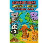 Adventures Around The World: Kids Coloring Book