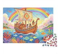 Adventures of Sinbad Puzzle Puzzles 1000 Piezas Reciclable Material Velero Puzzle for Adults Great Regalo Idea Fun Tiempo De Juego En Familia Actividad 38x26cm/1000 piezass