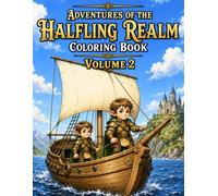 Adventures of the Halfling Realm Coloring Book Volume 2: New Fantasy Journeys with Magical Lands, Epic Battles, Dragons, and Legendary Creatures (Bright Path Fantasy Series)