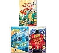Adventures on Trains Series 3 Books Collection Set By M. G. Leonard & Sam Sedgman (Murder on the Safari Star, Kidnap on the California Comet, The Highland Falcon Thief)