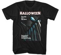 adver New Michael Myers Halloween Horror Movie T-Tshirts Camisetas y Tops New Stay Alive Black(XX-Large)