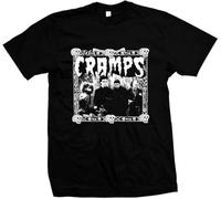 adver New The Cramps - Garbageman - Hand Silk Screened, Pre-Shrunk T-T-Shirts Hemden(Small)