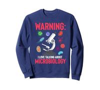 Advertencia Amor Hablando De Microbiología Profesora Mujeres Hombres Sudadera