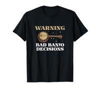 Advertencia Bad Banjo Decisiones Funny Banjo Music Un Jugador de Banjo Camiseta