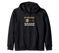 Advertencia Bad Banjo Decisiones Funny Banjo Music Un Jugador de Banjo Sudadera con Capucha