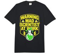 Advertencia científico Loco en el Trabajo Citas Divertidas de científicos Comfort Colors Adult Heavyweight T-Shirt