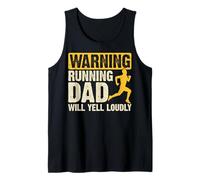 Advertencia Correr Papá Motivación Gritar Maratón Jogger Fitness Camiseta sin Mangas