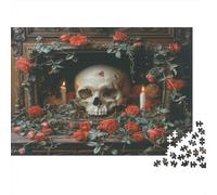 Advertencia de Muerte, Flores, Calavera Rompecabezas para Adultos || De Diversión Familiar 70x50cm/1000pcs
