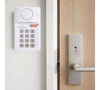 Advertencia de puerta y fajín con contraseña, sistema de alarma inalámbrico de seguridad para el hogar, alerta fuerte para protección antirrobo, solo para uso en interiores