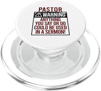 ¡Advertencia del Pastor! Cualquier Cosa Que DICAS PODRÍA Estar EN UN Sermon! Meme PopSockets PopGrip para MagSafe
