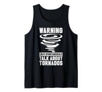 Advertencia: Hablar sobre el diseño de tornados Camiseta sin Mangas