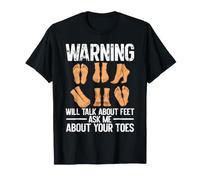 Advertencia Hablará De Pies Pregunte por Pie Camiseta