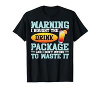 Advertencia I Bought The Drink Package Funny Cruise Party Summer Camiseta