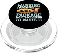 Advertencia I Bought The Drink Package Funny Cruise Party Summer PopSockets PopGrip para MagSafe