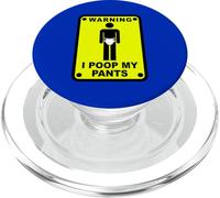 Advertencia I Poop MI PANTALÓN PopSockets PopGrip para MagSafe