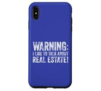Advertencia Me Gusta Hablar De Bienes Raíces! Carcasa para iPhone XS Max
