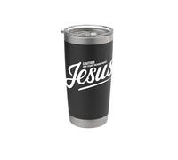 Advertencia: Podría hablar de Jesús Vaso térmico de acero inoxidable de doble pared