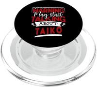 Advertencia Puede Comenzar a Hablar de Divertido Juego de Palabras de batería Taiko PopSockets PopGrip para MagSafe
