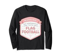 Advertencia Puede Comenzar A Hablar De Flag Football Girl Player Manga Larga