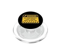 Advertencia Puede Comenzar a Hablar espontáneamente sobre Detroit Rap PopSockets PopGrip para MagSafe