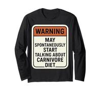 Advertencia Puede Comenzar a Hablar espontáneamente sobre la Dieta carnívora Manga Larga