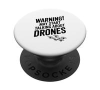¡Advertencia! Puede Empezar a Hablar de Drones PopSockets PopGrip Adhesivo