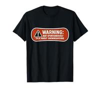 Advertencia Puede Hablar Espontáneamente sobre Snowboard Snowboard Camiseta