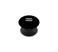 Advertencia Puede Hablar sobre Rompecabezas Entusiasta Amante de Brainteaser PopSockets PopGrip Adhesivo