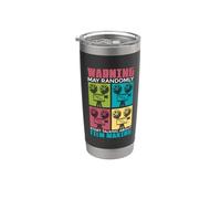 Advertencia Puede Hacer Películas Al Azar Editor De Video Filmmaking Vaso térmico de acero inoxidable de doble pared