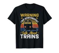 Advertencia Puedo Hablar espontáneamente de los Trenes Camiseta