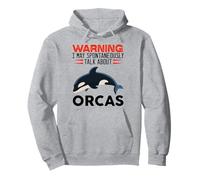 Advertencia Puedo Hablar Espontáneamente De Orcas Funny Orca Sudadera con Capucha
