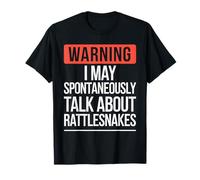 Advertencia Puedo Hablar Espontáneamente De Serpiente De Cascabel Camiseta