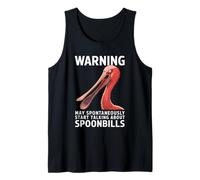 Advertencia Puedo hablar espontáneamente de Spoonbill Camiseta sin Mangas