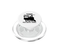 Advertencia Puedo Hablar Espontáneamente De Trenes Ventilador De Trenes PopSockets PopGrip para MagSafe