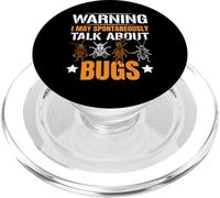 Advertencia Puedo Hablar Espontáneamente sobre Bugs Entomology PopSockets PopGrip para MagSafe