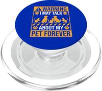 Advertencia que puedo hablar de mi mascota para siempre PopSockets PopGrip para MagSafe
