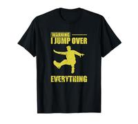 Advertencia Salto por Encima de Todo Parkour Sport Camiseta