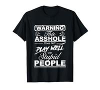 Advertencia sarcástica con la Que Este gilipollas no Juega Bien Camiseta
