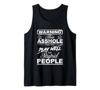 Advertencia sarcástica con la Que Este gilipollas no Juega Bien Camiseta sin Mangas