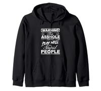 Advertencia sarcástica con la Que Este gilipollas no Juega Bien Sudadera con Capucha