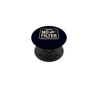 Advertencia Sin Filtro Pregunte bajo su Propio Riesgo Divertido Sarcástico PopSockets PopGrip Adhesivo